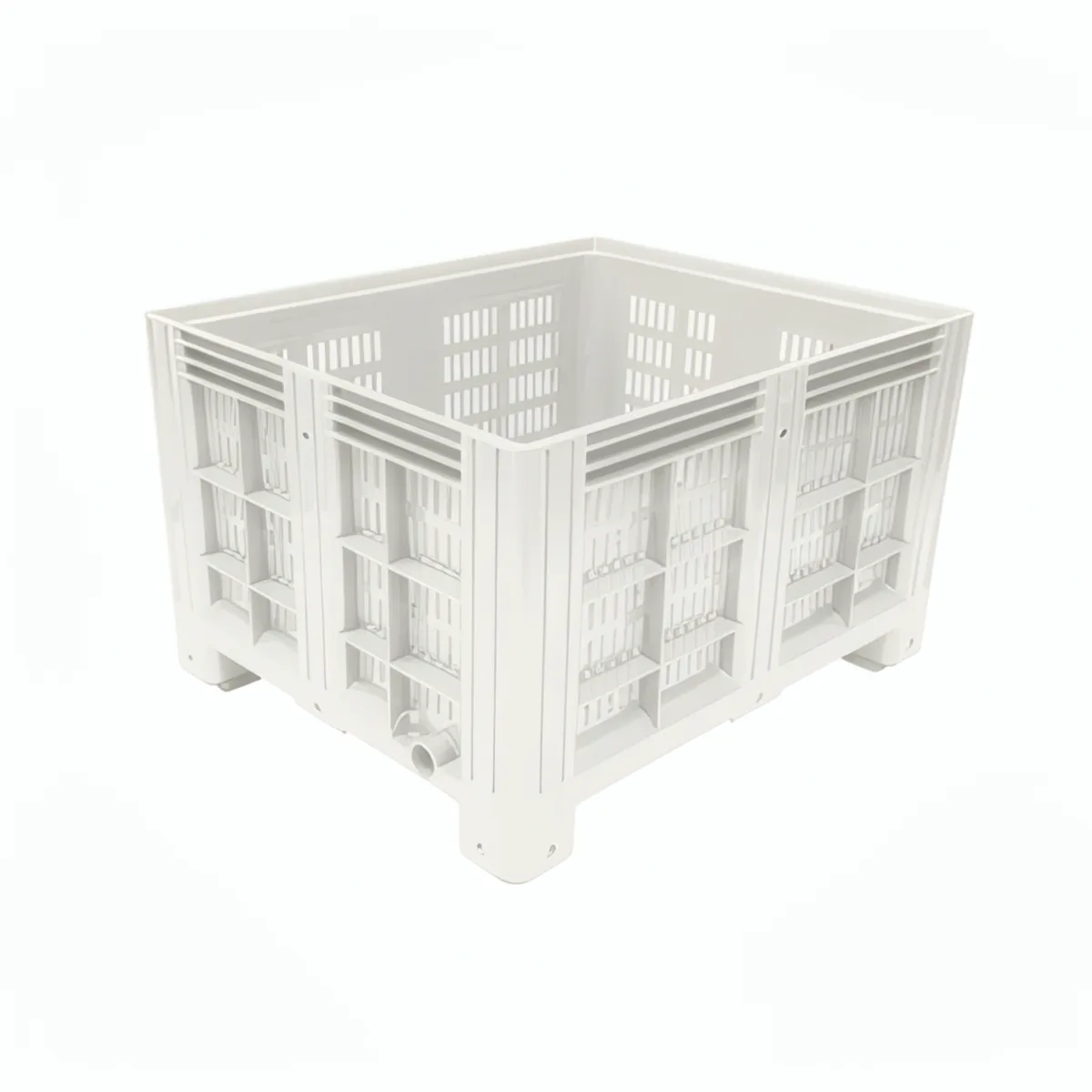 Cageot ajouré blanc
